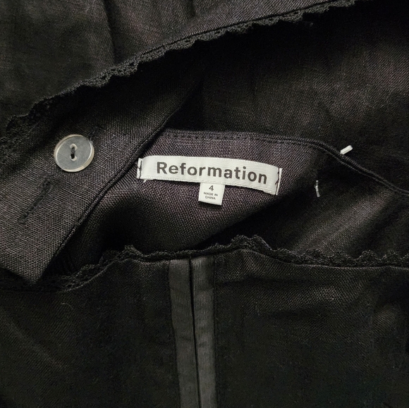 Reformation Tagliatelle Linen Midi Corset Dress - Picture 5 of 6